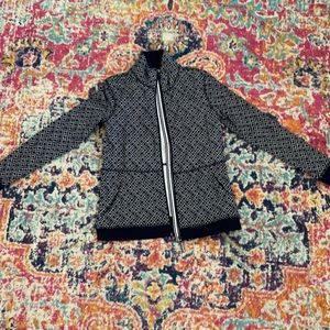 Talbots Navy Blue Zip up Petite size